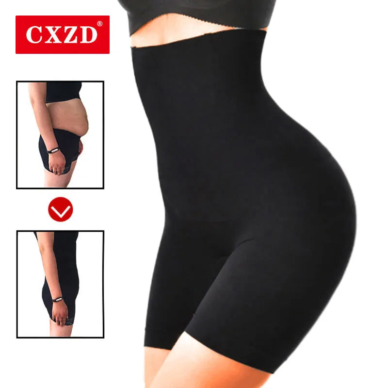 cinta modeladora de alta cintura da CXZD, projetada para controlar a barriga, levantar os quadris e o bumbum, proporcionando uma silhueta mais esbelta. Essa peça de shapewear é ideal para modelar o corpo, oferecendo suporte e conforto.