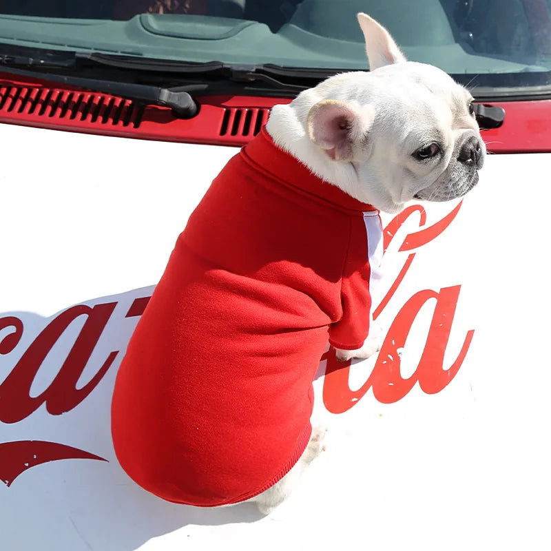 Jaqueta de Beisebol para Cães, ideal para o inverno, destinada a Cães Pequenos e de Médio Porte, como Filhotes, Cães da Raça Bulldog Francês, Chihuahua, Pug, entre outros.