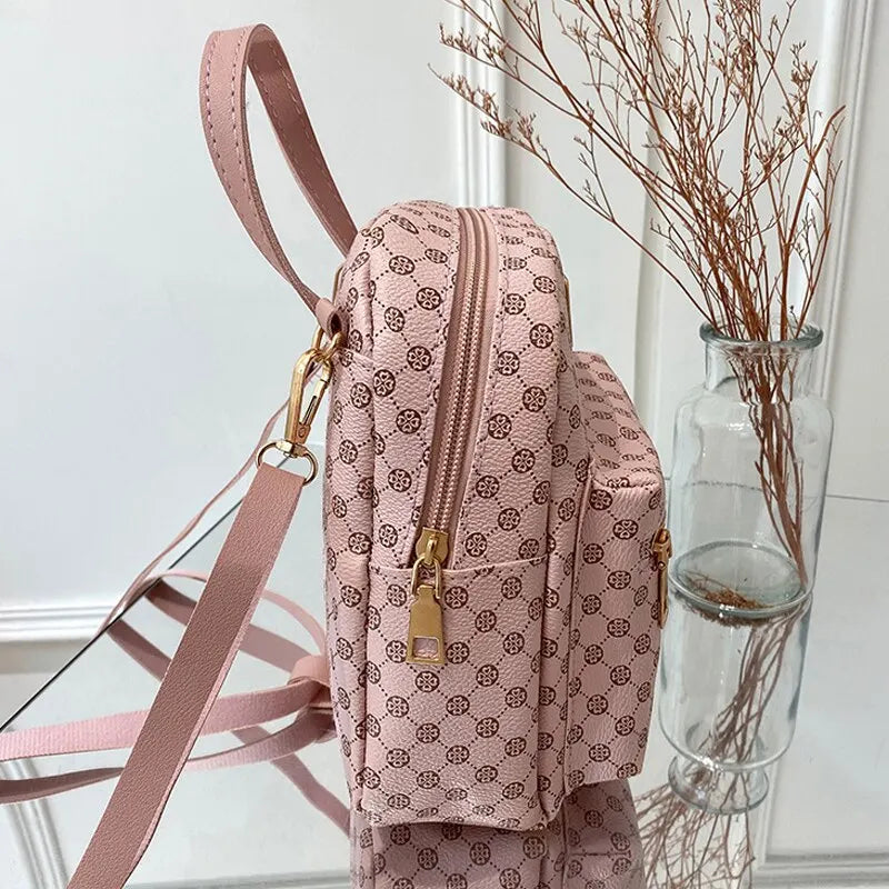 Clássica Mochila Feminina Moda Bolsas Escolares Femininas Diárias Compras Menina Mochilas Escolares