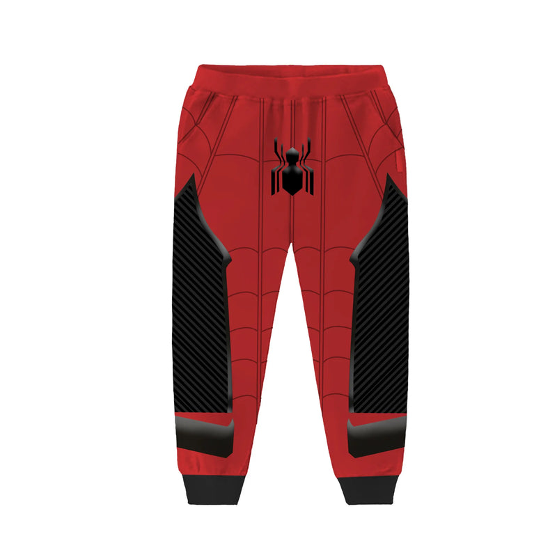 Homem-Aranha Gwen Miles Morales Moletom com Zíper Capuz Spider-Verse Venom Moletom com Capuz 3D Super-Heróis Meninos Meninas Jaqueta Calça de Roupa Exterior