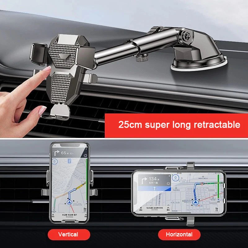 novo Suporte Universal para Celular com Ventosa para Carro 360°, para para-brisa e painel de carro, suporte móvel para celulares de 4.0 a 7 polegadas.