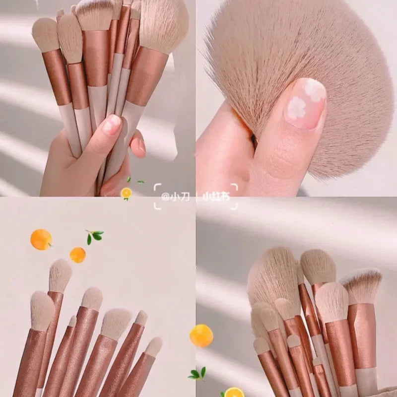 Conjunto de Pincéis de Maquiagem Sombra de Olho Base Mulheres Cosméticos Pó Blush Mistura de Beleza Ferramenta de Maquiagem