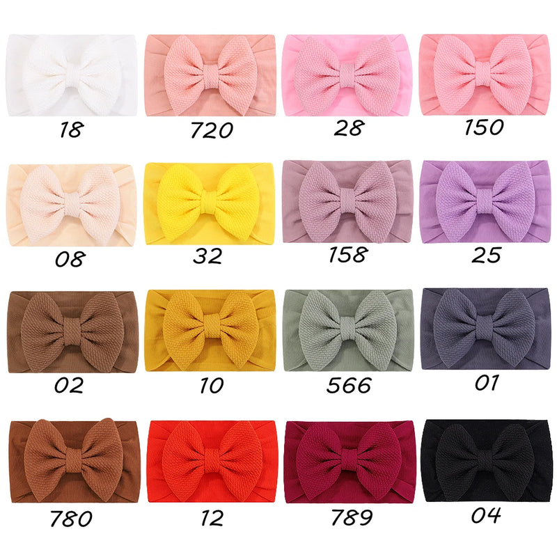 👶🎀 1 Faixa de Cabeça de Nylon para Bebês e Crianças Pequenas, Elástica, para Recém-Nascidas, Princesinha, Laço Fofo, Acessório de Cabelo para Bebê. Venda por Atacado. 🎀👑