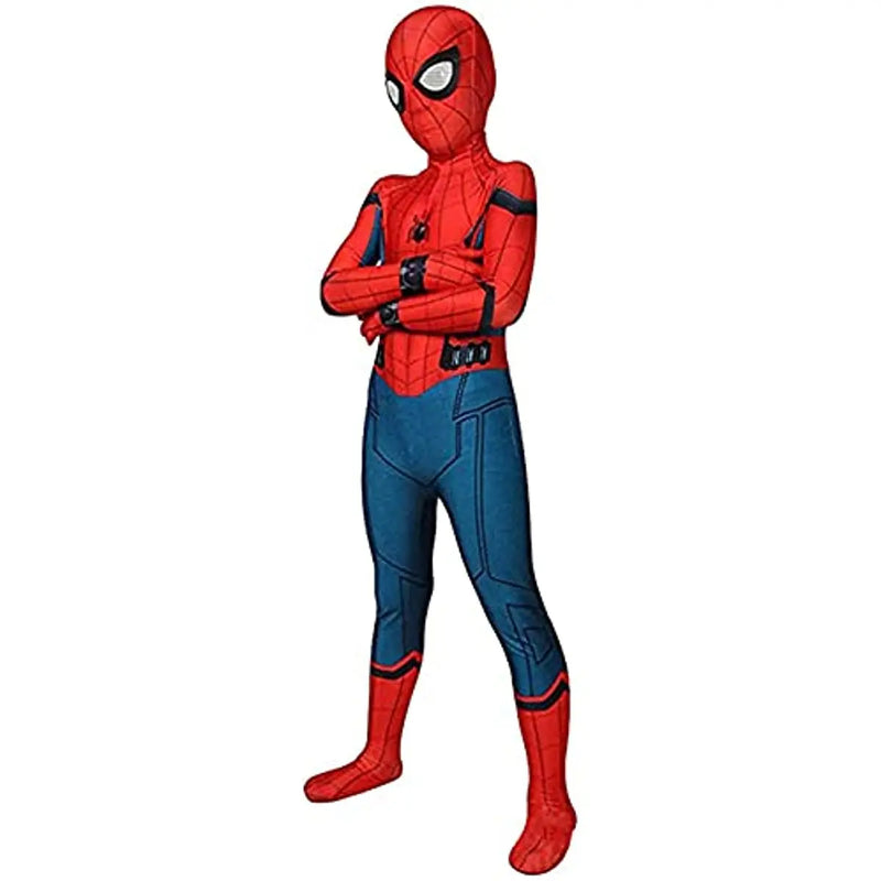 🕷️🕸️🦸‍♂️ Fantasia do Homem-Aranha para Crianças e Adultos Tobey Maguire Cosplay Macacão Super-Herói Zentai Jumpsuit Festa de Halloween Carnaval Fantasias 🎉👻